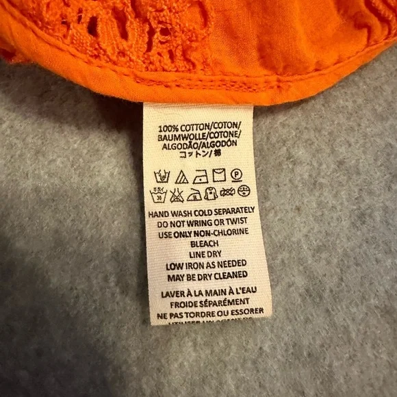 Free people orange tank size S - Picture 6 of 7